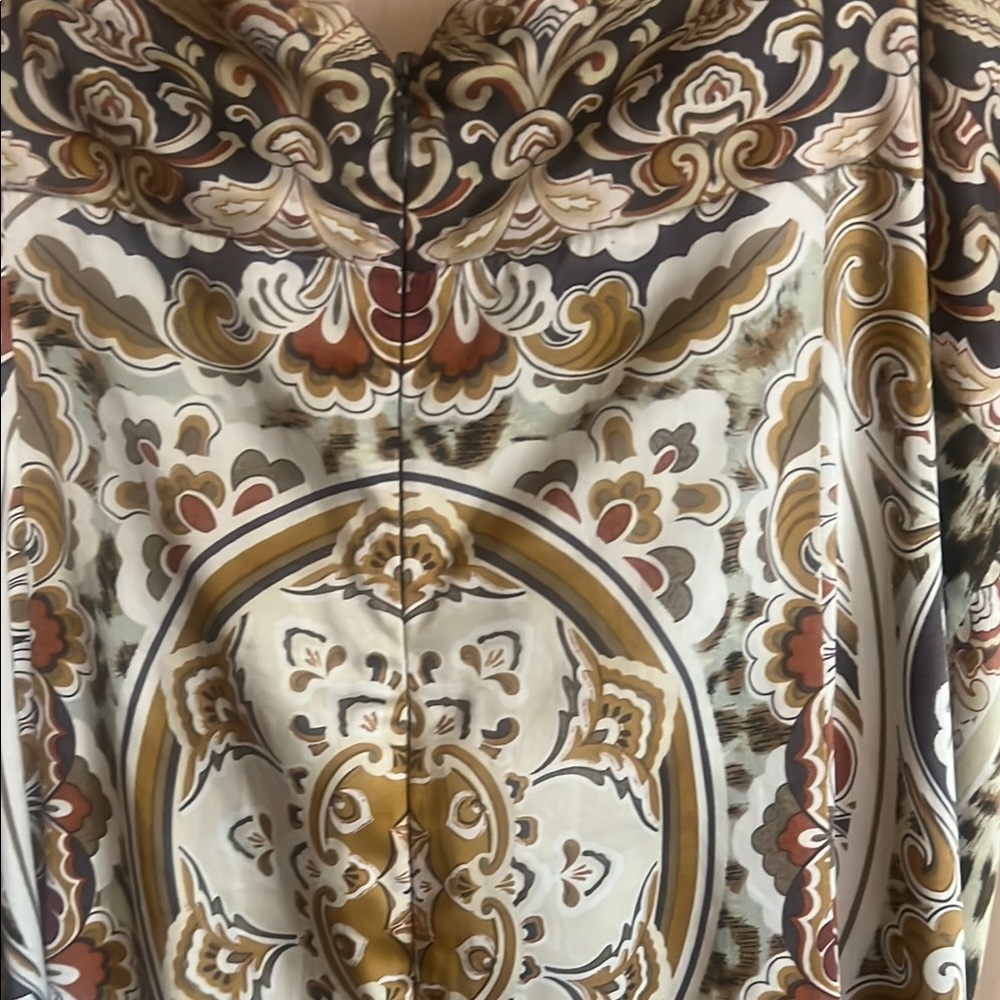 I . C . W Elegant Animal Print Slip Dress SZ 10 - Picture 7 of 8